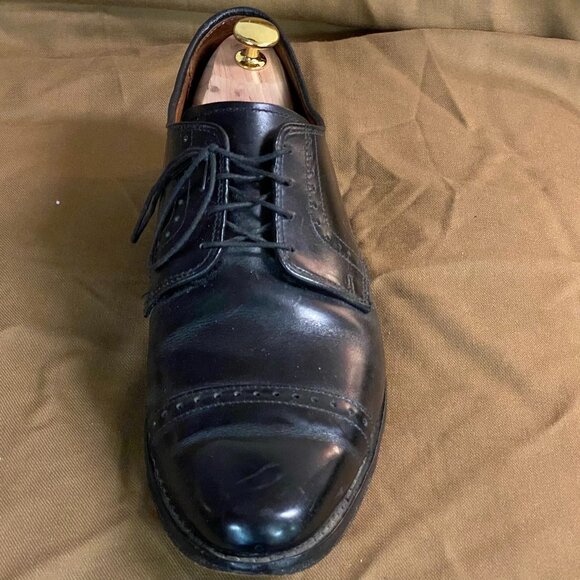 Allen Edmonds Men\'s Dress Shoes 9.5M Clifton Black Leather Cap Toe